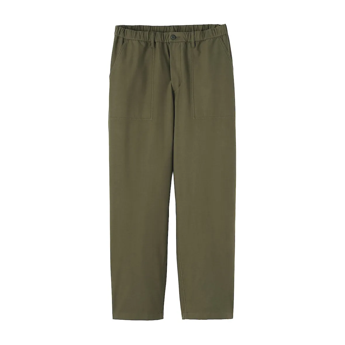 Clearance Muji Pantalón de cintura y tejido elástico bidireccional para hombre