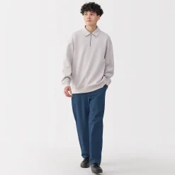 Best Muji Pantalón de corte cómodo y denim lavado para hombre ‐ Indigo