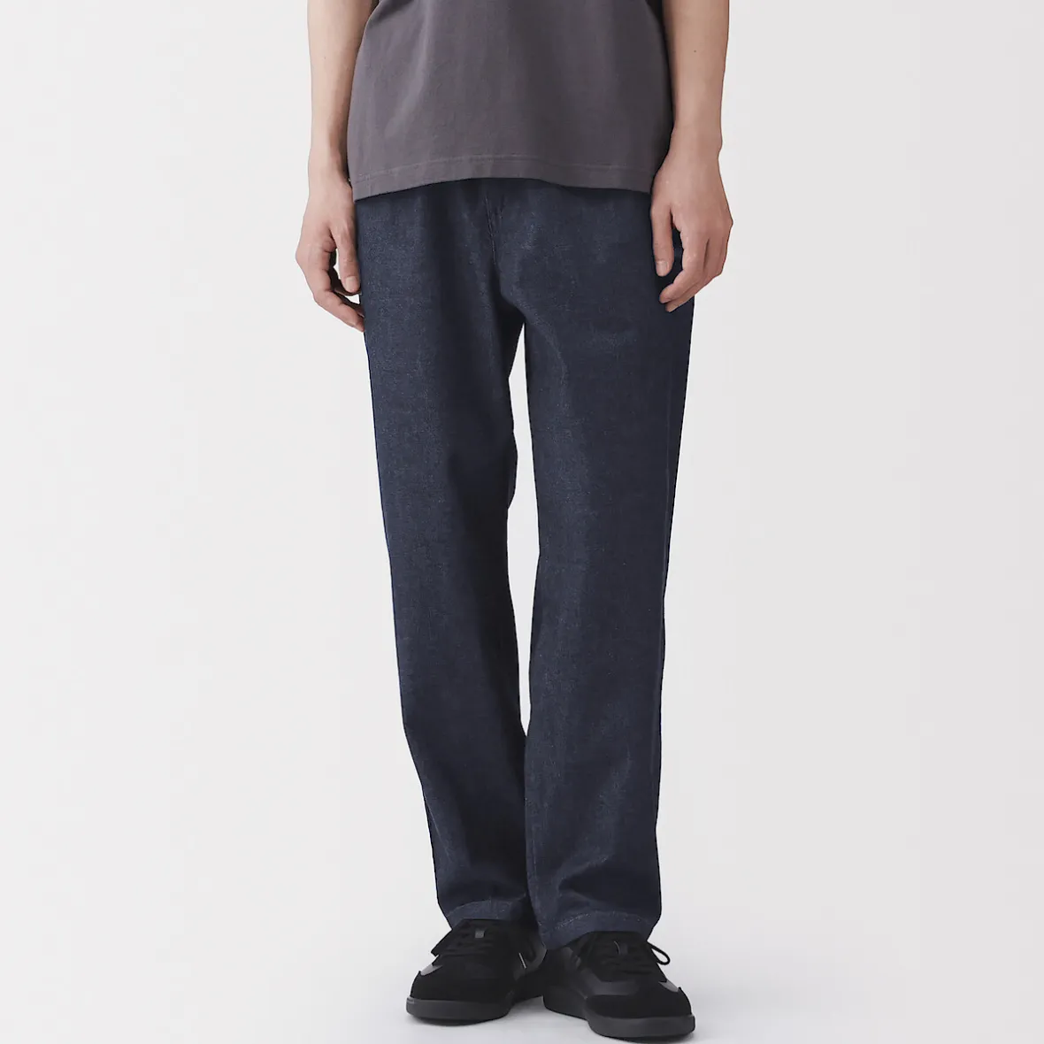 Best Muji Pantalón de corte cómodo y denim lavado para hombre ‐ Indigo