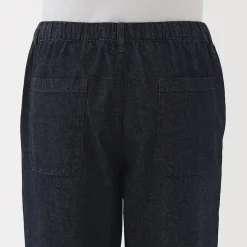 Best Muji Pantalón de corte cómodo y denim lavado para hombre ‐ Indigo