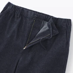 Best Muji Pantalón de corte cómodo y denim lavado para hombre ‐ Indigo