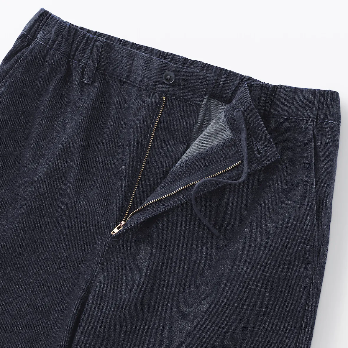 Best Muji Pantalón de corte cómodo y denim lavado para hombre ‐ Indigo