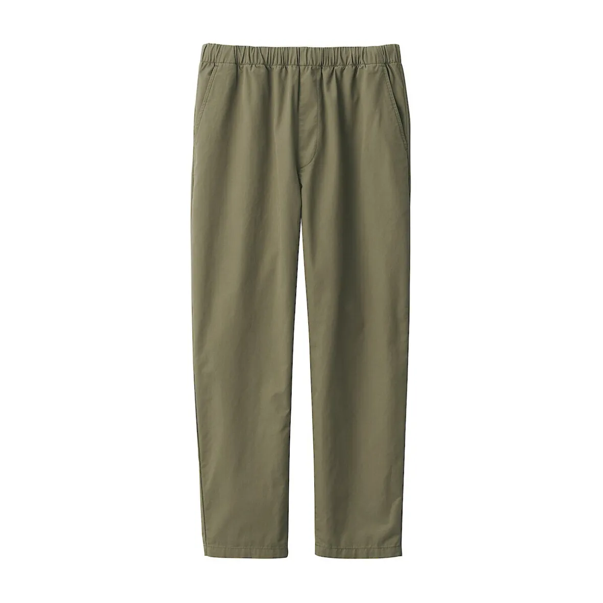 New Muji Pantalón de corte cómodo y algodón lavado para hombre