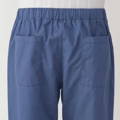 New Muji Pantalón de corte cómodo y algodón lavado para hombre