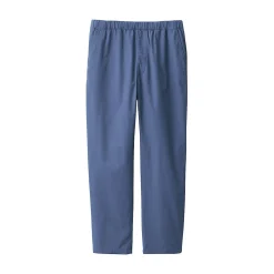 New Muji Pantalón de corte cómodo y algodón lavado para hombre