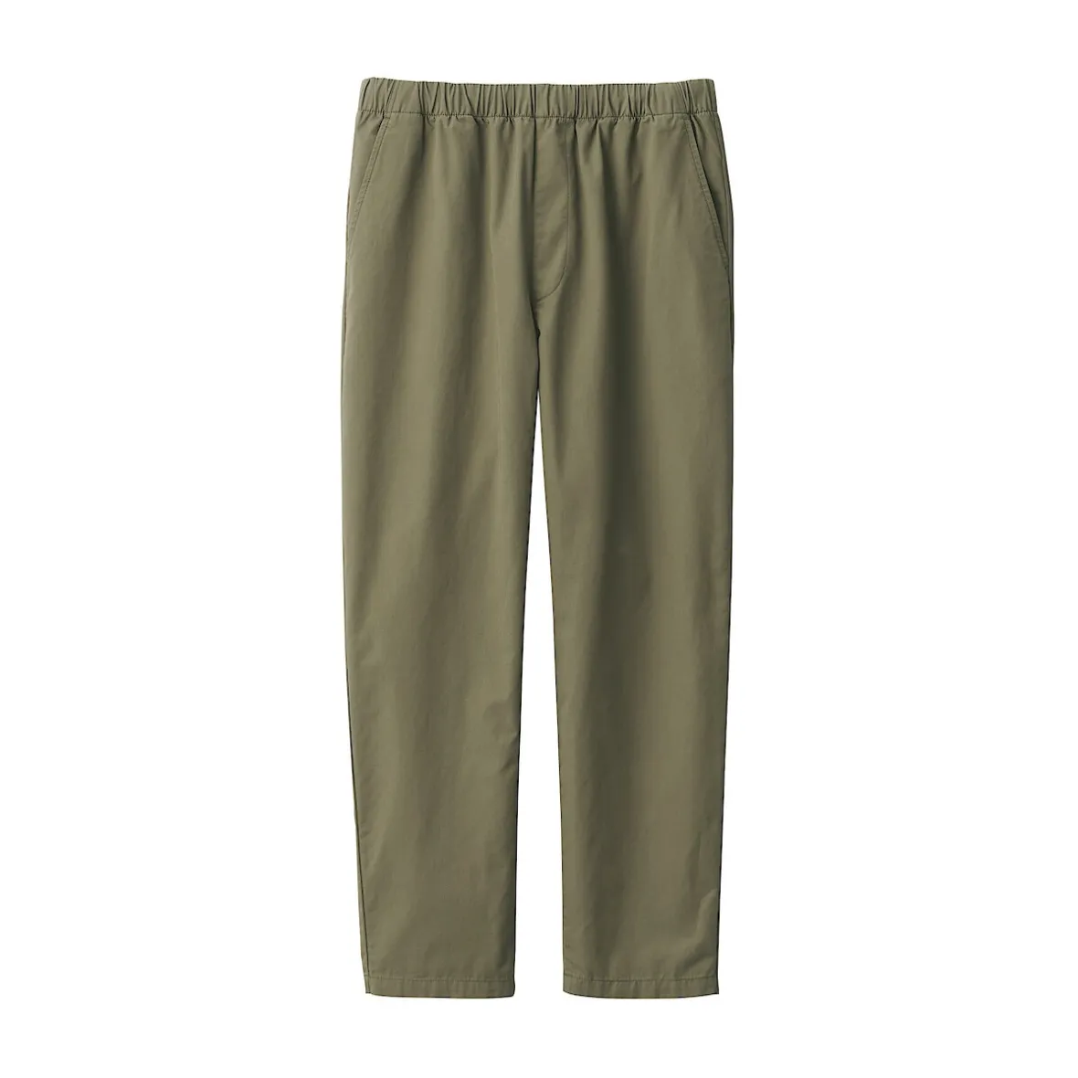 New Muji Pantalón de corte cómodo y algodón lavado para hombre