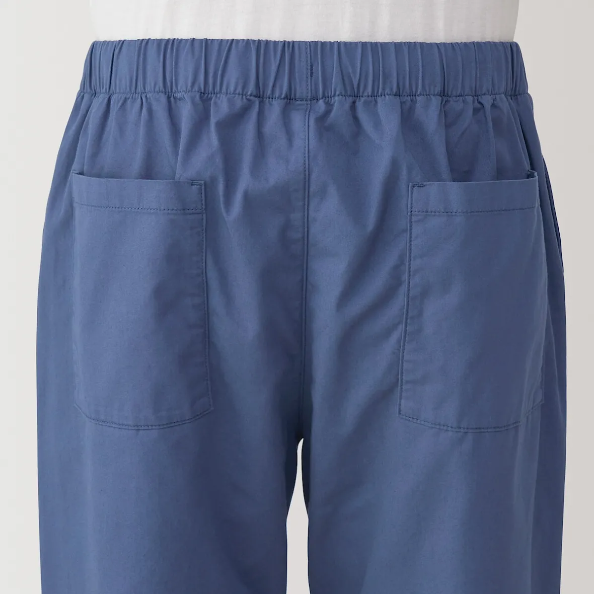 New Muji Pantalón de corte cómodo y algodón lavado para hombre