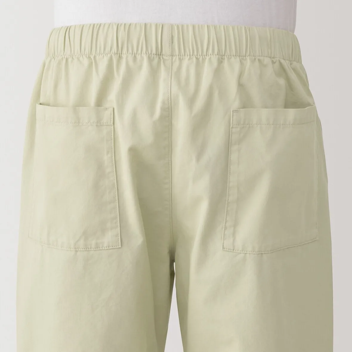 New Muji Pantalón de corte cómodo y algodón lavado para hombre