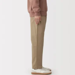 Discount Muji Pantalón de corte cómodo y algodón lavado para hombre