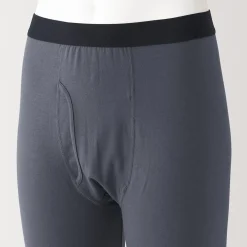 Online Muji Pantalón interior cálido de algodón para hombre