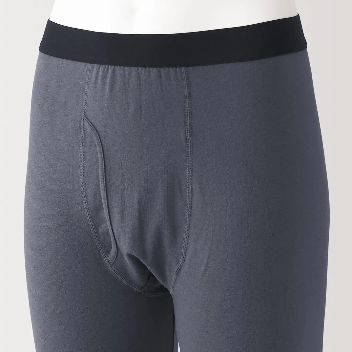 Online Muji Pantalón interior cálido de algodón para hombre
