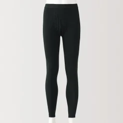 Online Muji Pantalón interior cálido de algodón para hombre