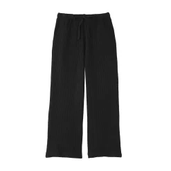 Discount Muji Pantalón largo de punto suelto para mujer