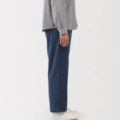 Discount Muji Pantalón vaquero de corte cómodo y algodón para mujer