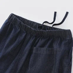 Discount Muji Pantalón vaquero de corte cómodo y algodón para mujer