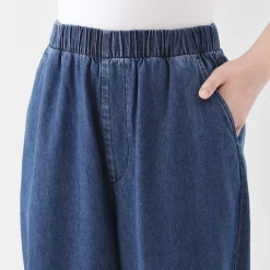 Discount Muji Pantalón vaquero de corte cómodo y algodón para mujer