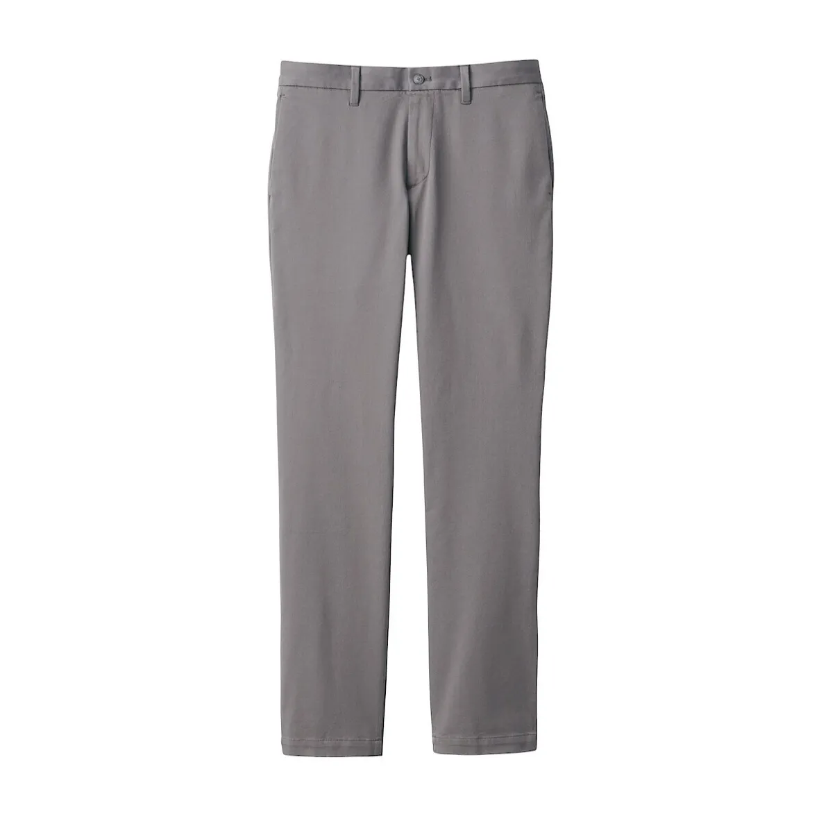 Outlet Muji Pantalon chino elastico para hombre (76cm) Marrón Agrisado