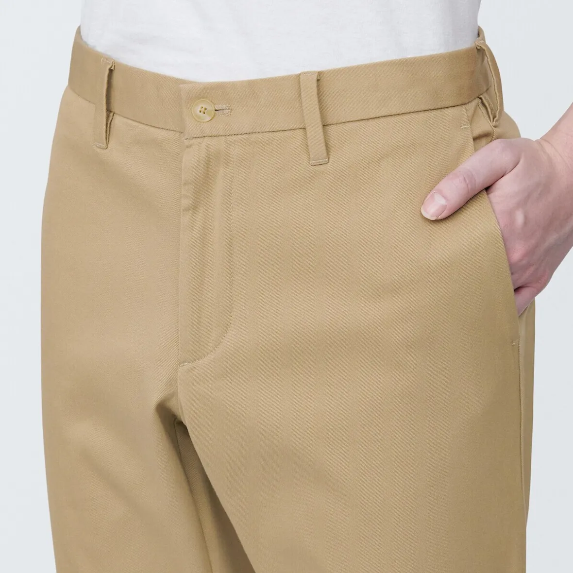 Outlet Muji Pantalon chino elastico para hombre (76cm)