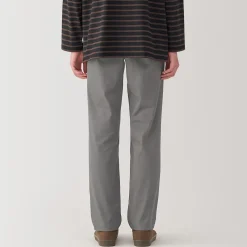 Muji Pantalon chino elastico para hombre (76cm)