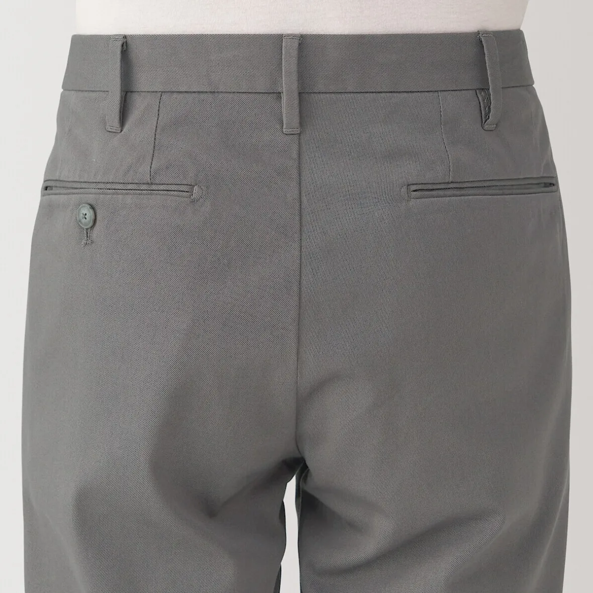 Muji Pantalon chino elastico para hombre (76cm)