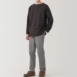 Muji Pantalon chino elastico para hombre (76cm)