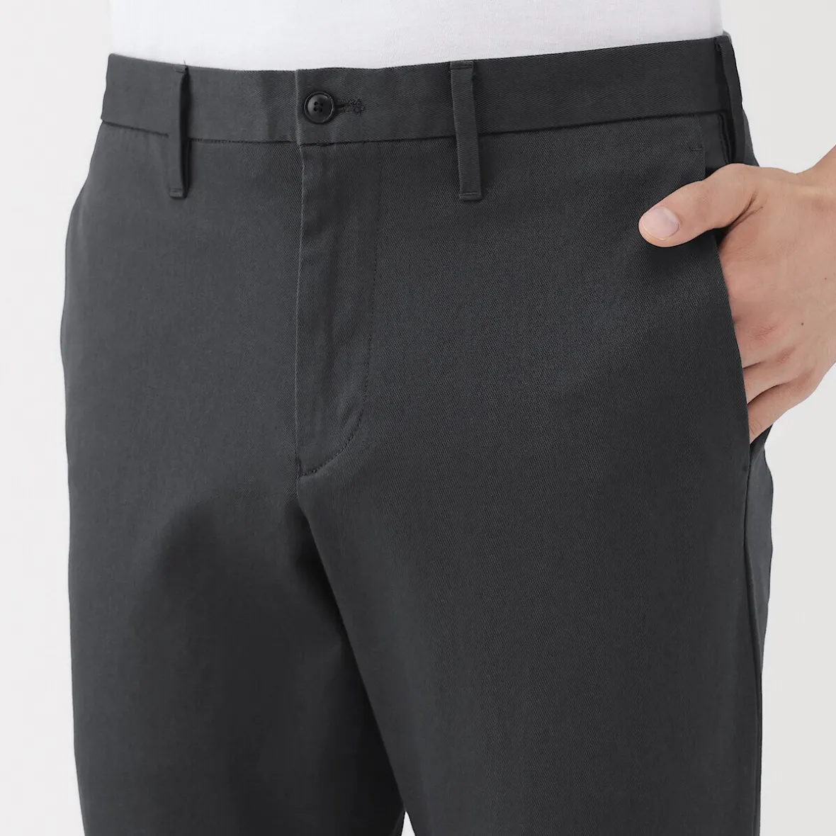 Clearance Muji Pantalon chino elastico para hombre (76cm)