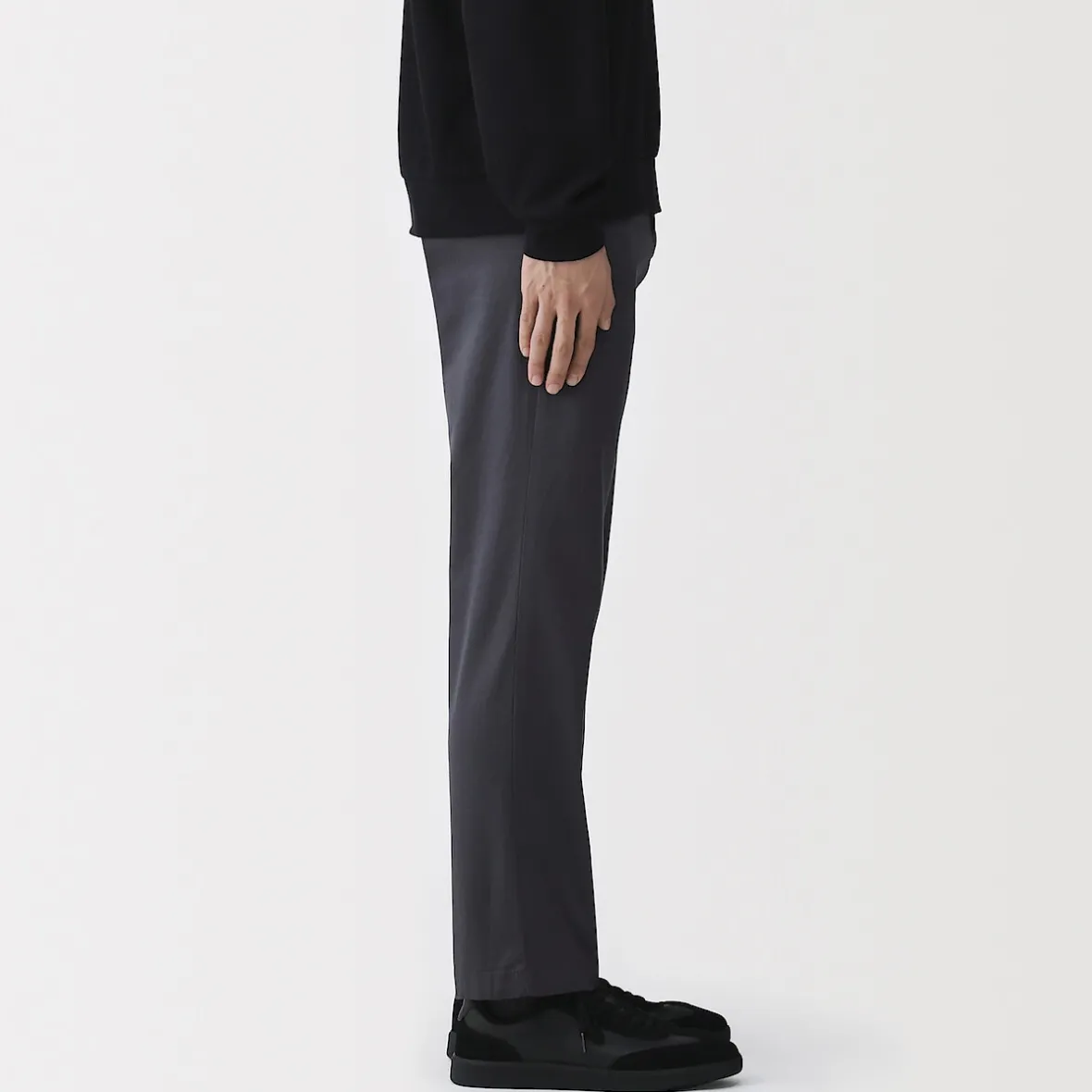 Clearance Muji Pantalon chino elastico para hombre (76cm)