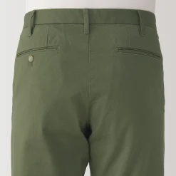 Hot Muji Pantalones chinos ajustados elásticos largos para hombre