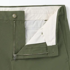 Hot Muji Pantalones chinos ajustados elásticos largos para hombre