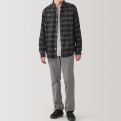 Hot Muji Pantalones chinos ajustados elásticos largos para hombre