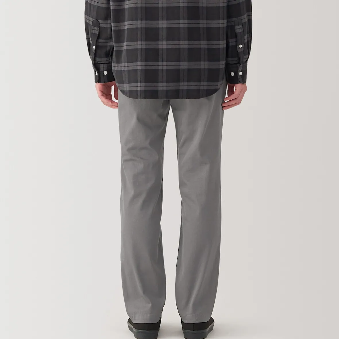 Hot Muji Pantalones chinos ajustados elásticos largos para hombre