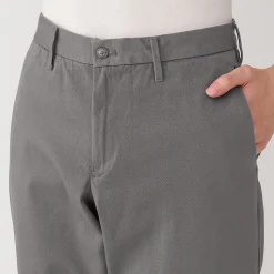 Hot Muji Pantalones chinos ajustados elásticos largos para hombre