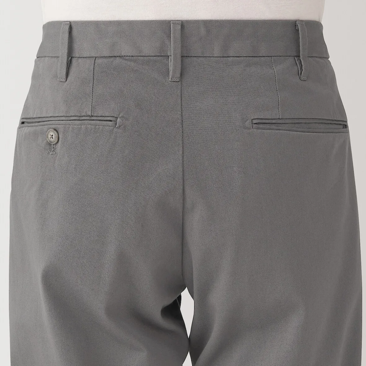 Hot Muji Pantalones chinos ajustados elásticos largos para hombre