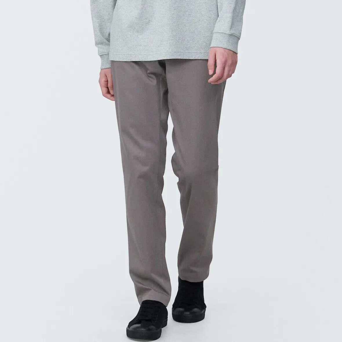 Hot Muji Pantalones chinos ajustados elásticos largos para hombre