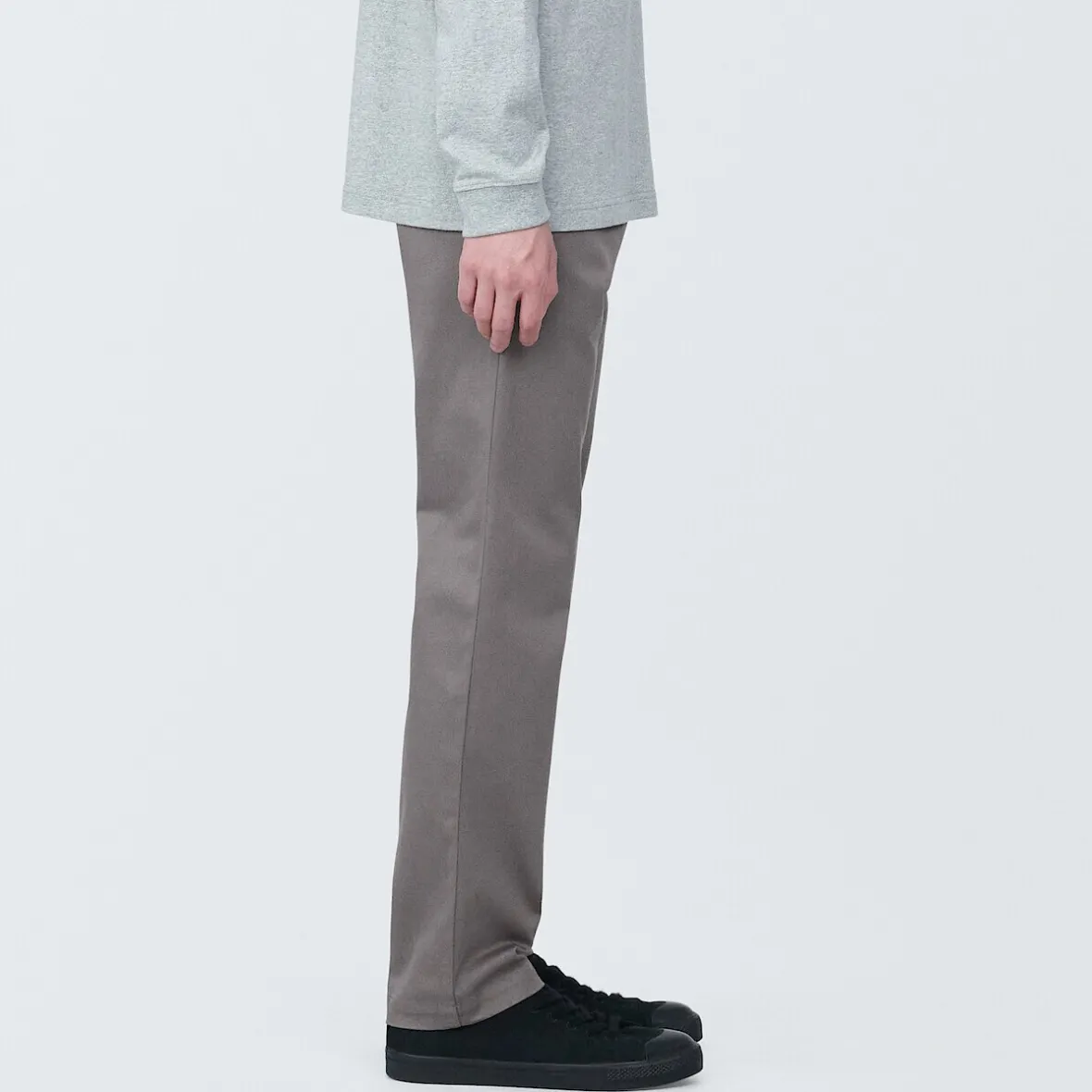 Hot Muji Pantalones chinos ajustados elásticos largos para hombre