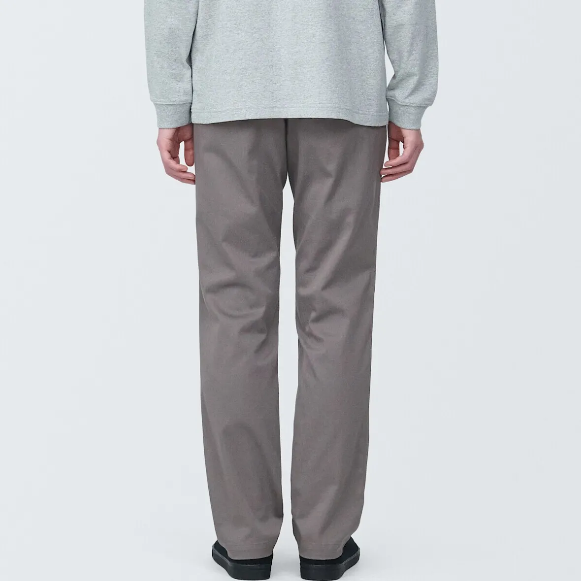 Hot Muji Pantalones chinos ajustados elásticos largos para hombre