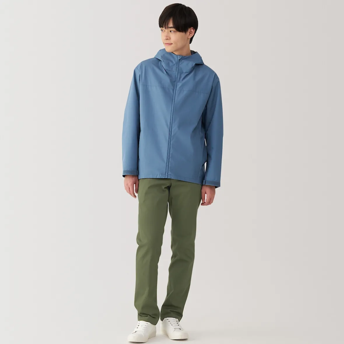 Hot Muji Pantalones chinos ajustados elásticos largos para hombre