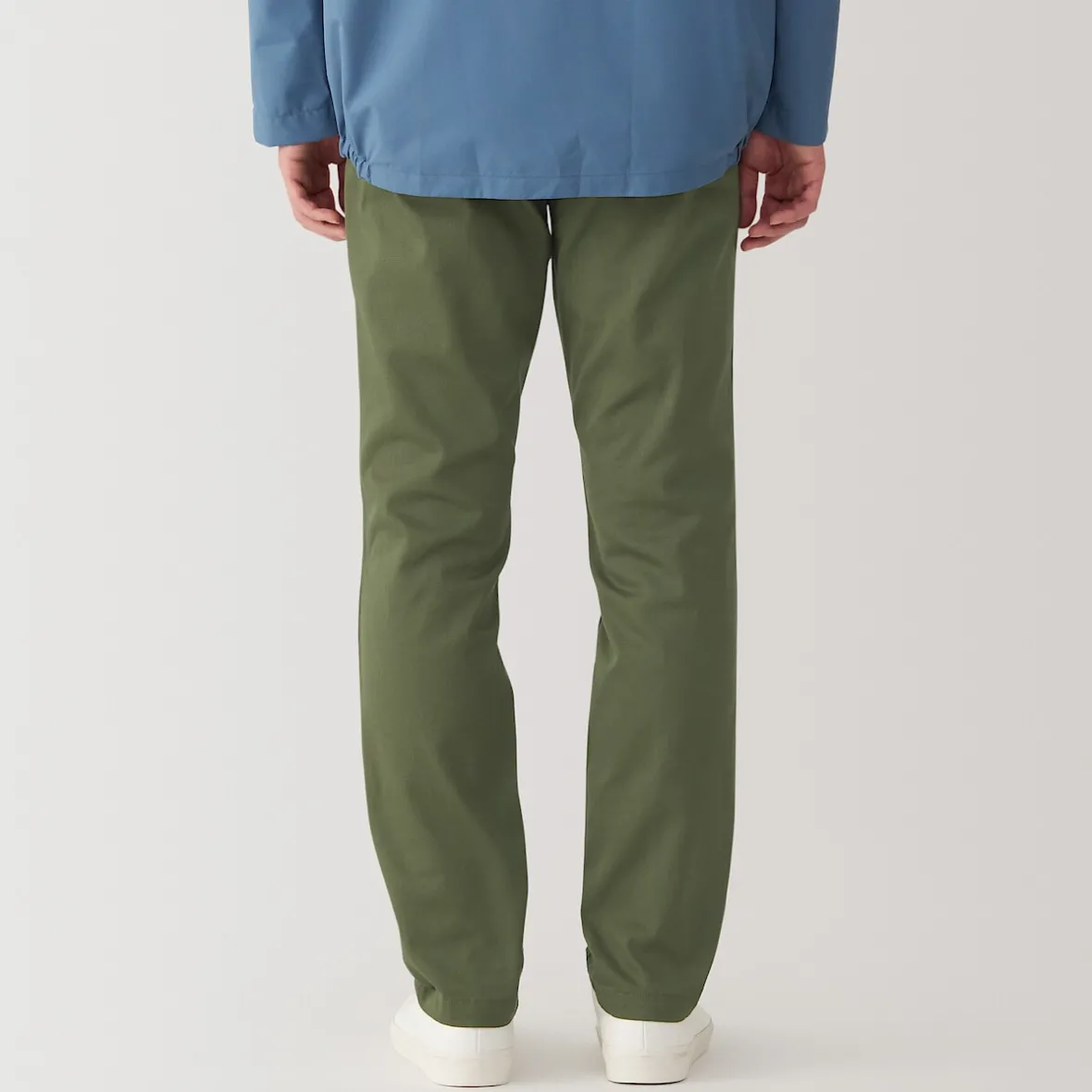 Hot Muji Pantalones chinos ajustados elásticos largos para hombre