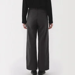 Clearance Muji Pantalones chinos con pinzas y pernera larga de algodón para mujer