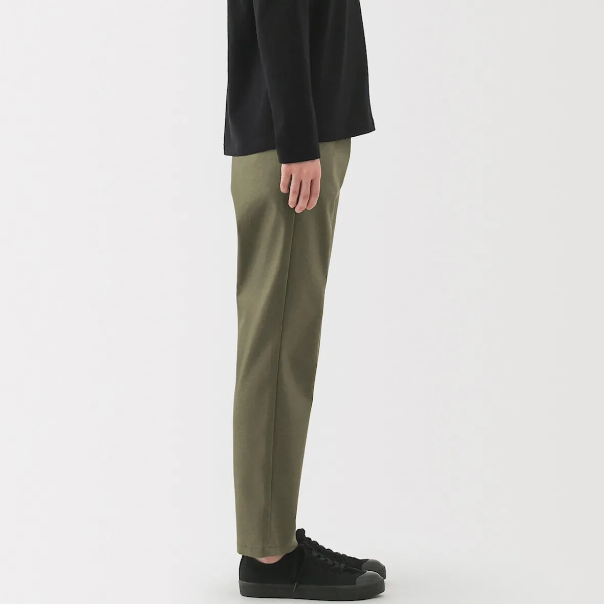 Outlet Muji Pantalones chinos Slim elásticos en 4 direcciones para mujer