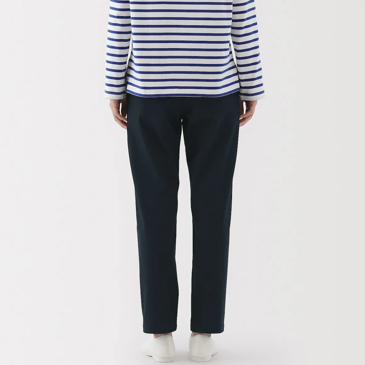 Outlet Muji Pantalones chinos Slim elásticos en 4 direcciones para mujer