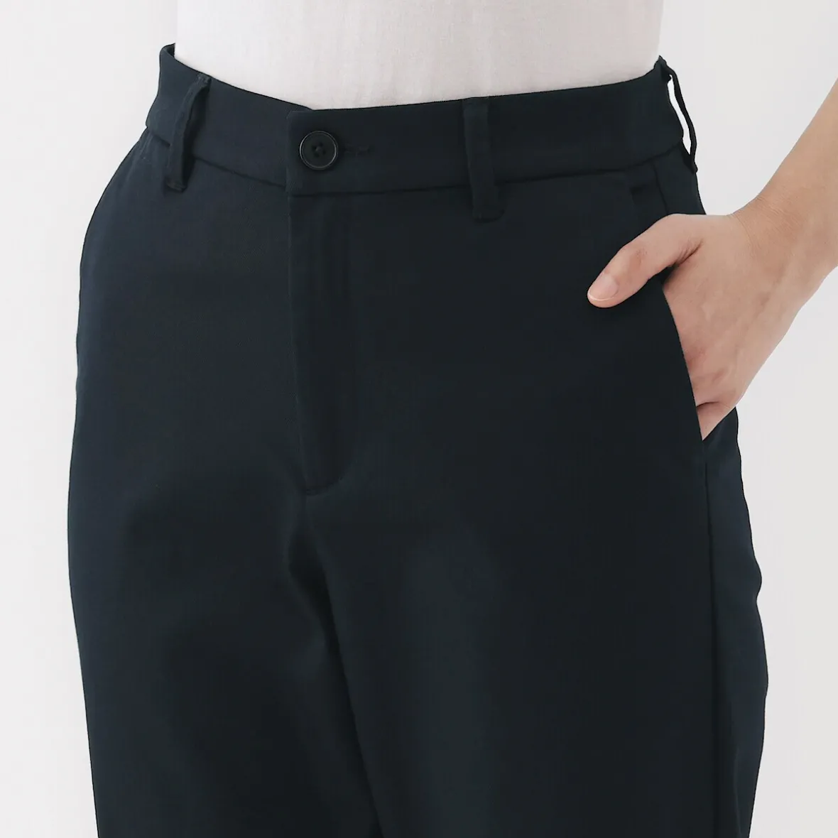 Outlet Muji Pantalones chinos Slim elásticos en 4 direcciones para mujer