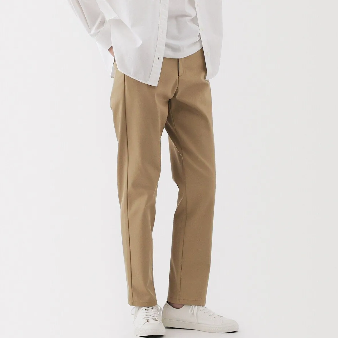 Outlet Muji Pantalones chinos Slim elásticos en 4 direcciones para mujer