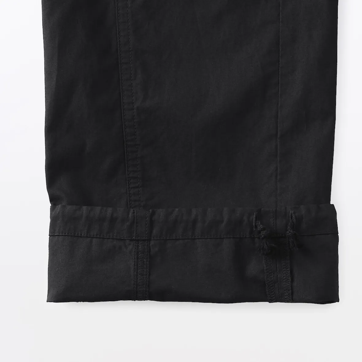 New Muji Pantalones con cordón de algodón ligero para mujer