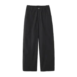 New Muji Pantalones con cordón de algodón ligero para mujer