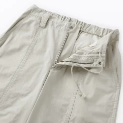 New Muji Pantalones con cordón de algodón ligero para mujer