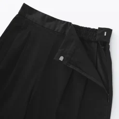 Clearance Muji Pantalones con corte tapered en sarga de algodón para mujer