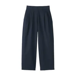 Clearance Muji Pantalones con corte tapered en sarga de algodón para mujer