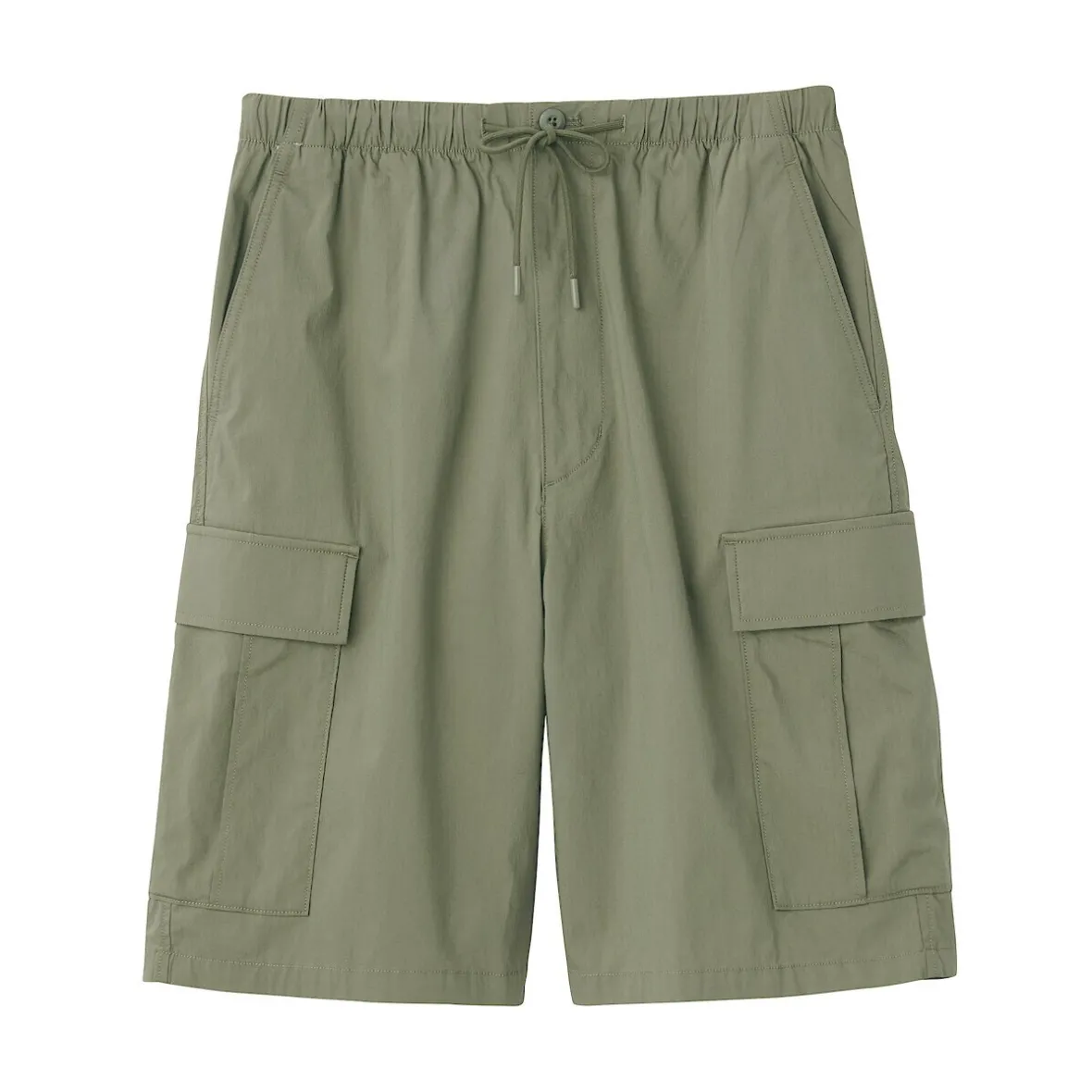 Best Muji Pantalones cortos cargo de mezcla de algodón lavado para hombre