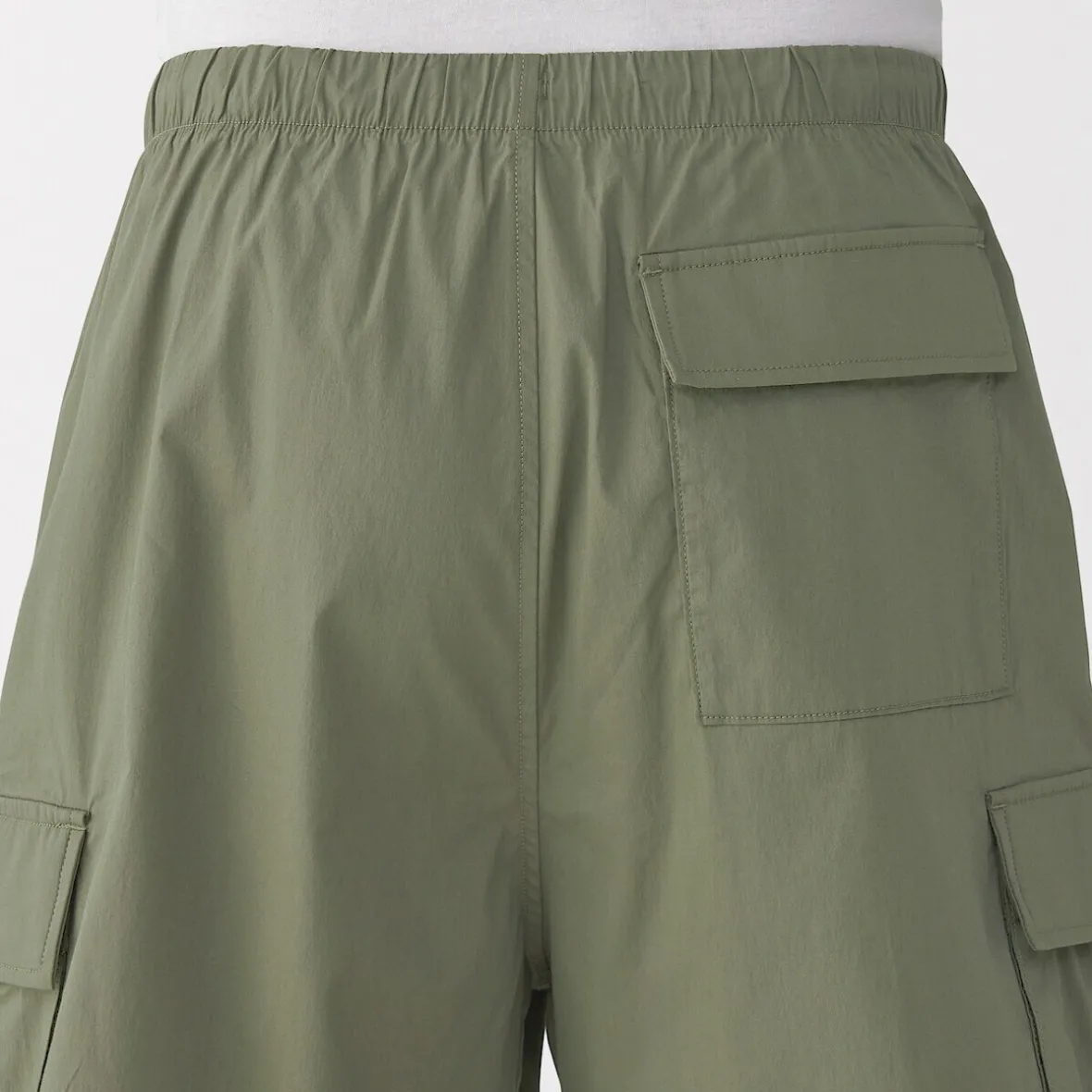 Best Muji Pantalones cortos cargo de mezcla de algodón lavado para hombre